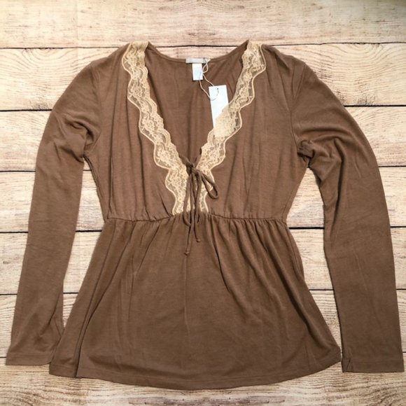 Eberjey Other - EBERJEY LACE LONG SLEEVE TEE